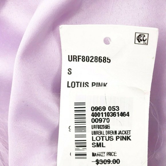 Unreal Fur Faux Fur Jacket in Lotus Pink- Sz Small - Picture 7 of 7